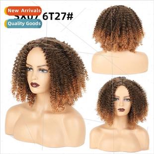 Wig Small Colors Two Sets Length Medium Curly Wigs African