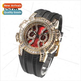 New Men Watches Hip Hop Tape Colorful Case Quartz Watch Euro