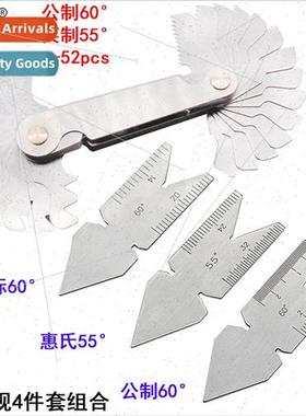 Set 4 55&60 ° gauge measuring instruments metric inch o