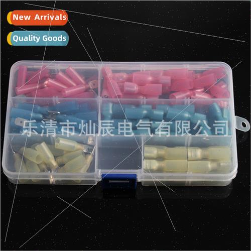 Heat Shrinkable Terminals Boxed 100pcs Spade Male Female Pai - 实物图