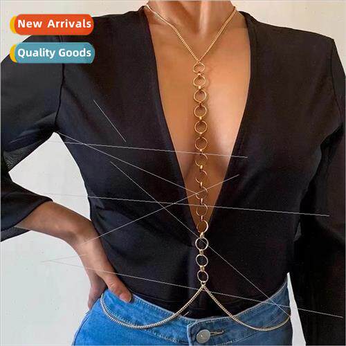 MW3143 Europe body chain simple sexy alloy small circle meet