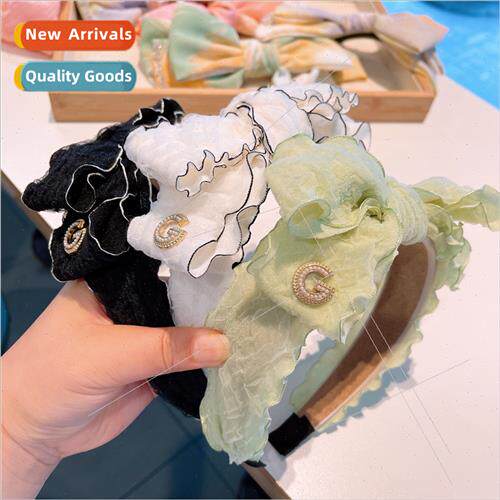 Korean jewelry  soft ice cream puff feeling double bow fairy