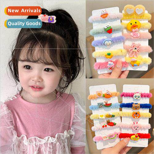 Children leather bdoes not hurt hair elastic good 2023 new p