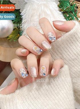 new handmade Christmas wear nails snowy heart ~ gentle versa