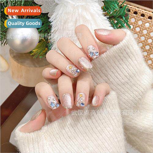 new handmade Christmas wear nails snowy heart ~ gentle versa