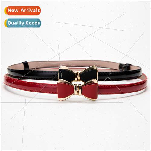 Network Women Belt Bow Buckle Adjustable Belt Hundred Dress