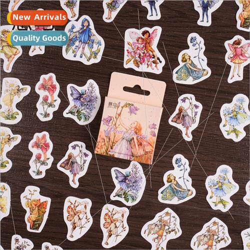 Flower Fairy Boxed Stickers Flower Cartoon Character Handboo