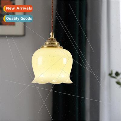 American cream wind faux jade bell orchid wall lamp aisle en