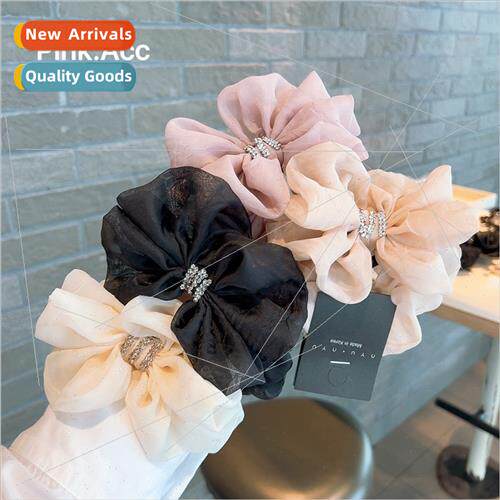 Super gentle tulle delicate fairy drops full diamonds bow ha