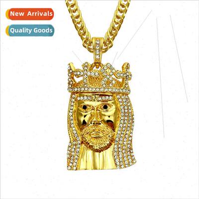 Fashion Europe new crown jewellery portra pendant necklace h