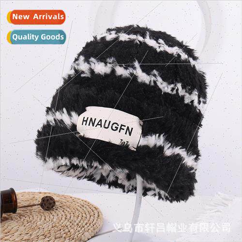 Autumn winter new warm plush wool cap female Korean fashion