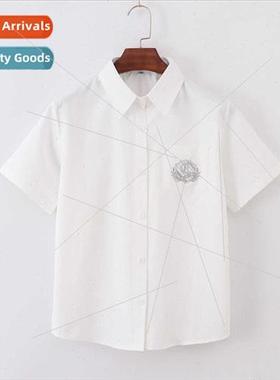 2021 jk unims hannan embroidery long short-sleeved shirt fem