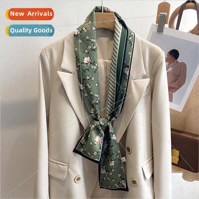 Small long narrow silk scarf female hundred wh spring fall h