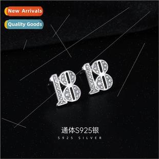 Earrings Women che S925 2022 Digal Hundred New lver