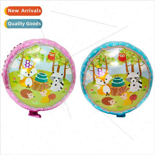 New 18 inch jungle animal aluminum foil balloon cartoon fox