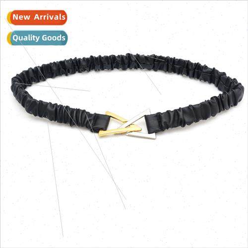 Elastic elastic thin belt waist cinching female fashion simp