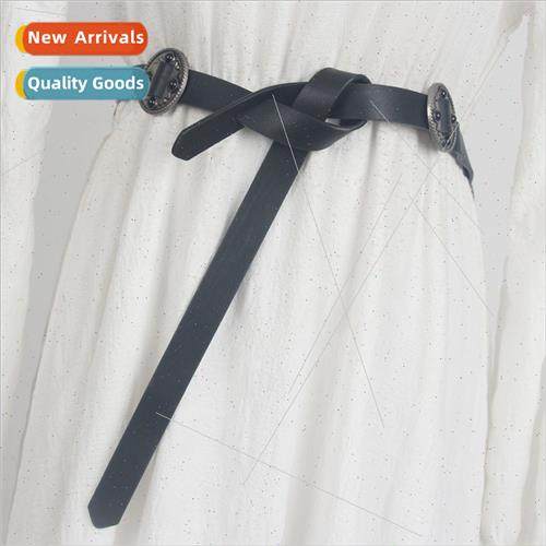 Ethnic wind belt female decoration skirt jeans retro HK dres