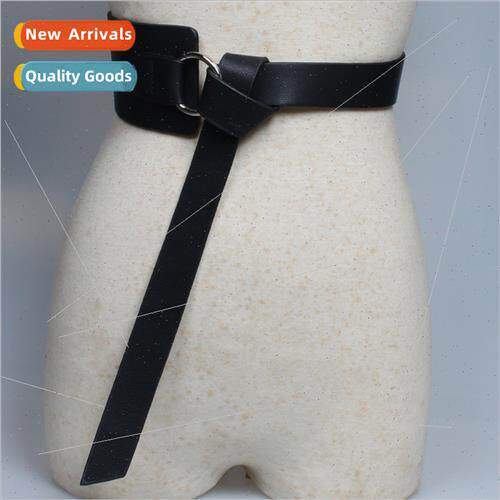 Beige Leopard Belt Female Wide Waistband Decoration Skirt Co