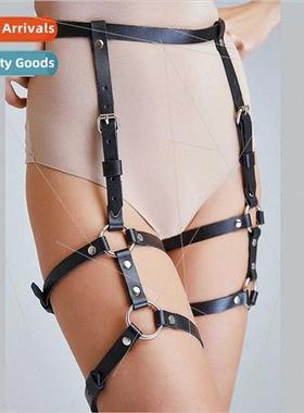 Leather cosplay erotic nightclub costume accessories belt do