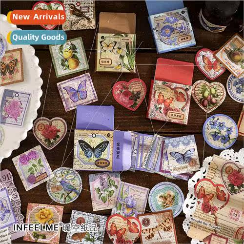 Colorful Butterfly Song Small Boxed Sticker Pack Fresh Butte