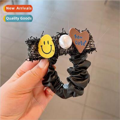 Autumn winter retro ins milk vintage burlap hair band head t