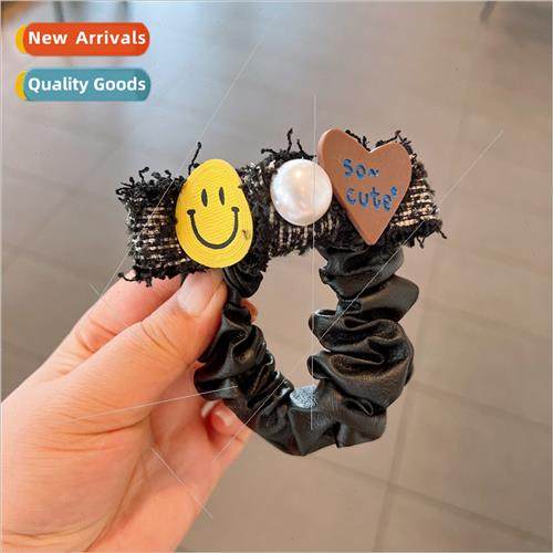 Autumn winter retro ins milk vintage burlap hair band head t