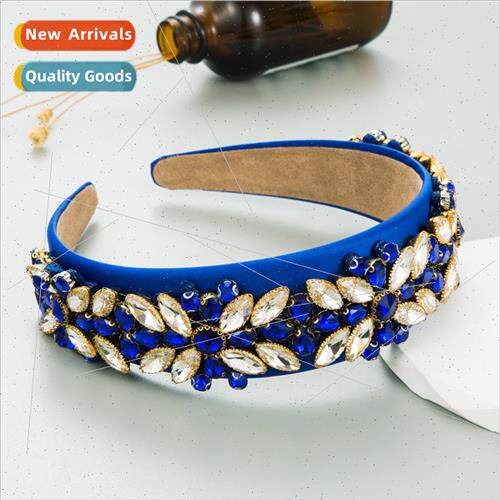 Hair bands Europe fashion inlaid glass diamond flowers super