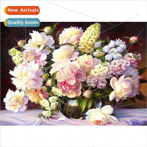 New hand-applied full diamond living room small plant decora
