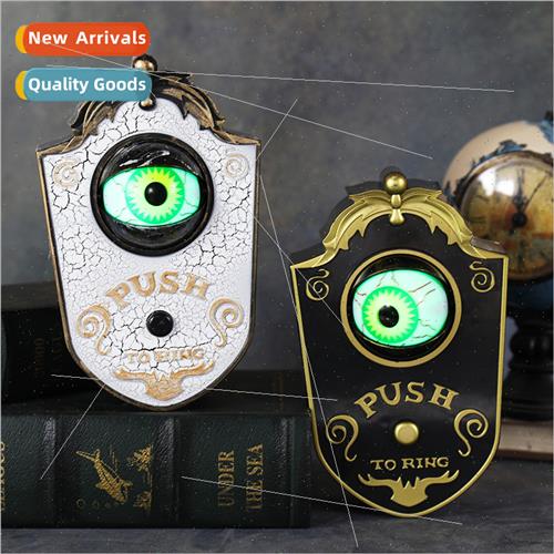 Halloween one-eyed doorbell decorative LED electric light-em