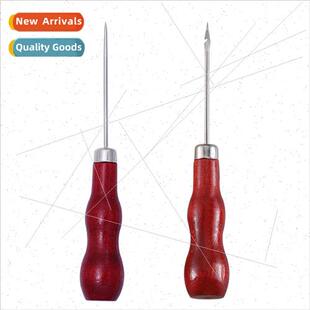 Wooden shank awl double gourd crochet hook needle on shoe th