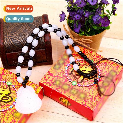 Colorful carton/whe jade necklace club gifts imation whe jad