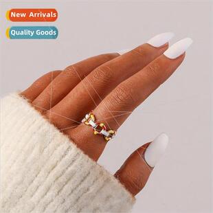 Europe fashion fashion niche stainless steel opening adjusta