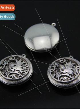 Europe magic box pendant DIY jewelry accessories hollowed ou