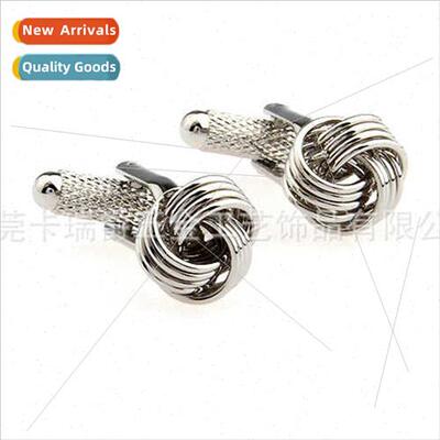 High-grade men business French shirts Twist modeling cufflin
