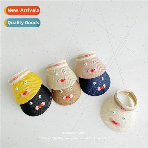 Summer children hollow top sun hat boys girls vinyl cute sun