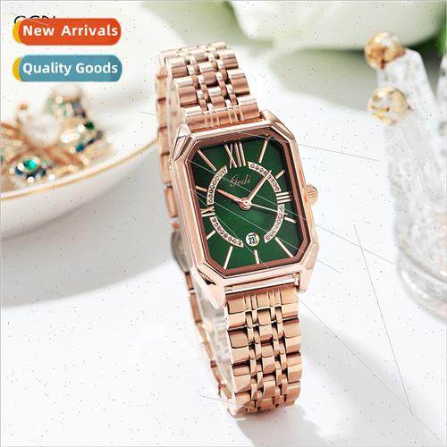 Women retro steel band small dial fashion small square watch
