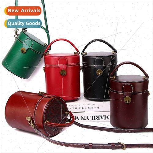 new women handbag retro single shoulder crossbody bucket bag