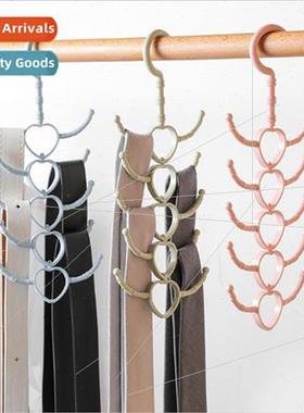 Rotatable 10 claws multifunctional hooks coat rack tie scarf