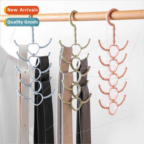 Rotatable 10 claws multifunctional hooks coat rack tie scarf