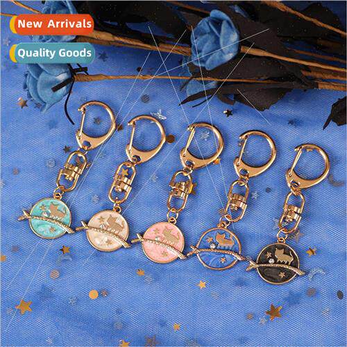 Starry cat keychain Korean fashion hundred good friends mult