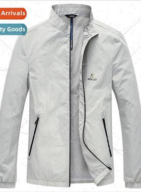 Spring Autumn middle-aged men sunscreen jacket thin air-cond