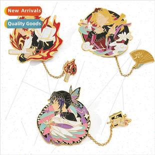Japanese manga Demon Slayer series metal brooch Demon Slaye