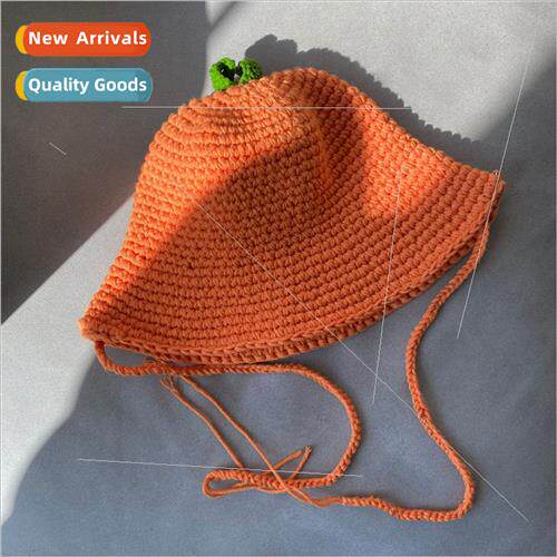 Small orange fisherman hat female autumn winter hundred matc