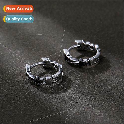 Europe new ear buckle earrings tanium steel stainless steel