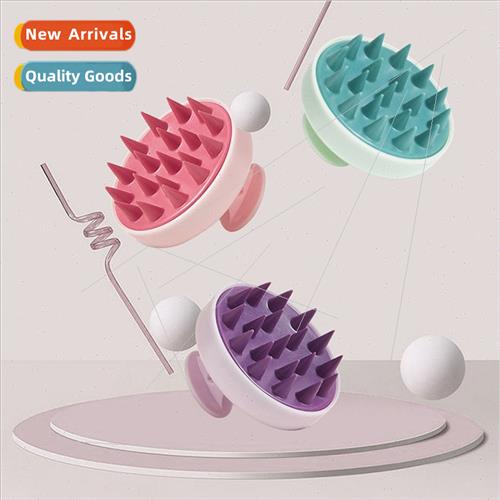licone Shampoo Brush Clean Scalp Head Massager Shower