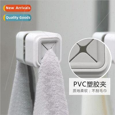 Towel organizer plug sticky hooks wall hanging Japan creativ