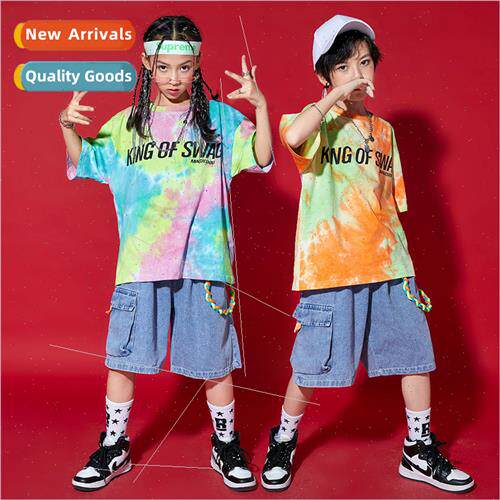 Girls Set Dance  Dress Hip Hop Children Hiphop Dance Permanc