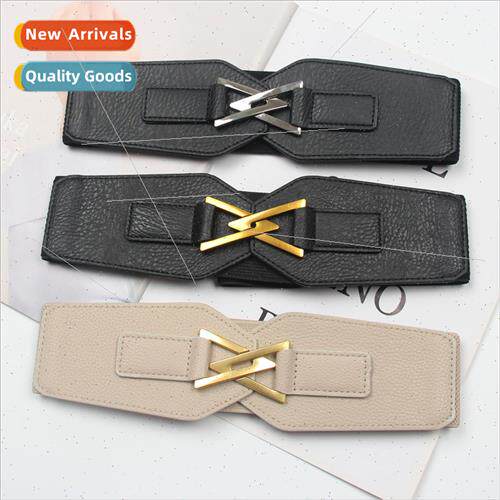 Autumn winter simple versatile Europe triangle metal buckle