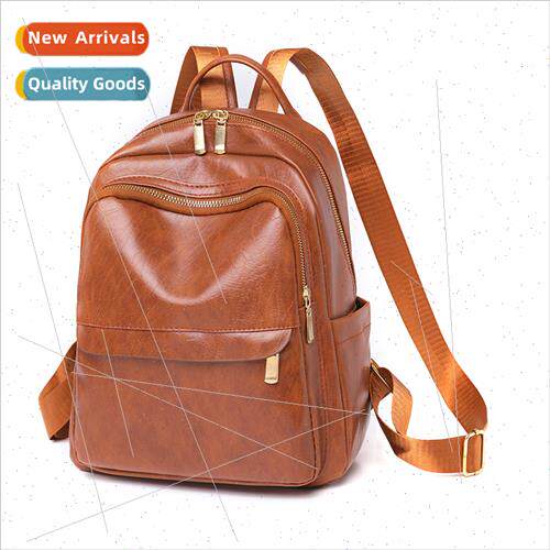 Shoulder bag female  leisure outdoor travel bag soft leather