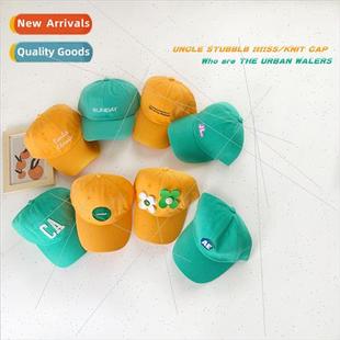 cotton soft duck baseball tong baby cap letters Children top